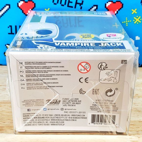 Funko PoP Nightmare Before Christmas Vampire Jack #598 GITD Exclusive + Protecto - Picture 7 of 10